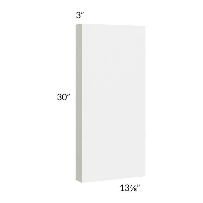 Milan White Gloss 30" Wall Column