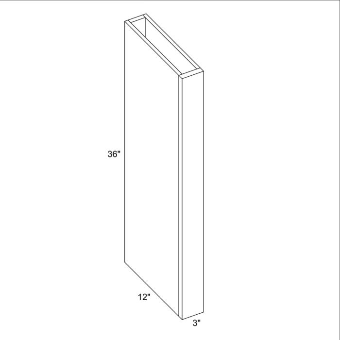 Midtown 3x36 Wall Column (12" depth)