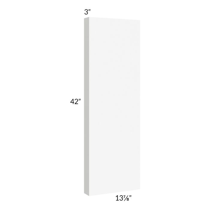 Milan White Matte 42" Wall Column