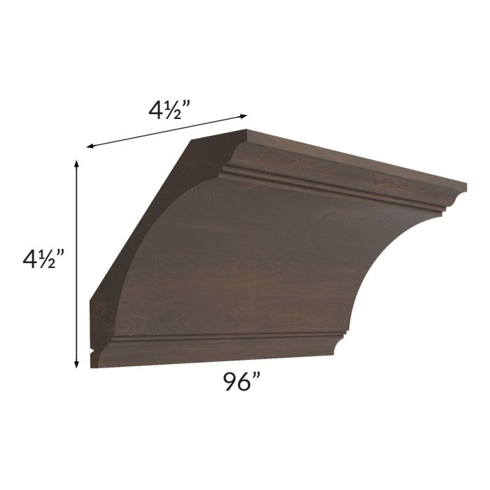 Tuscan Kona Brown Large Cove Crown Molding