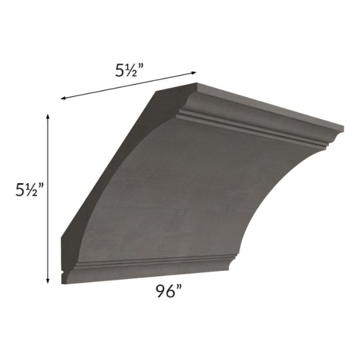 Salem Cobblestone Extra Large Cove Crown Molding
