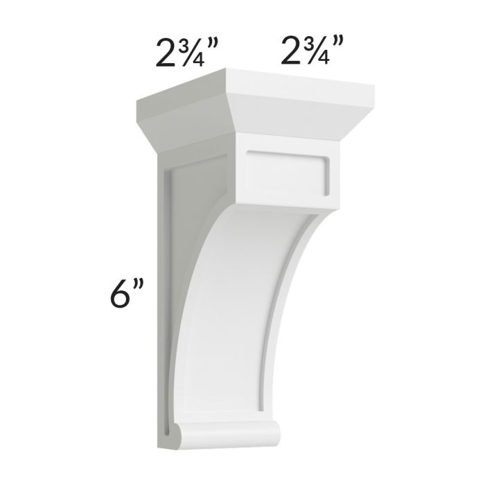 Charlotte White Small Decorative Corbel
