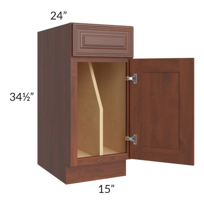 Cambridge Saddle Glaze 15" Tray Divider Base Cabinet