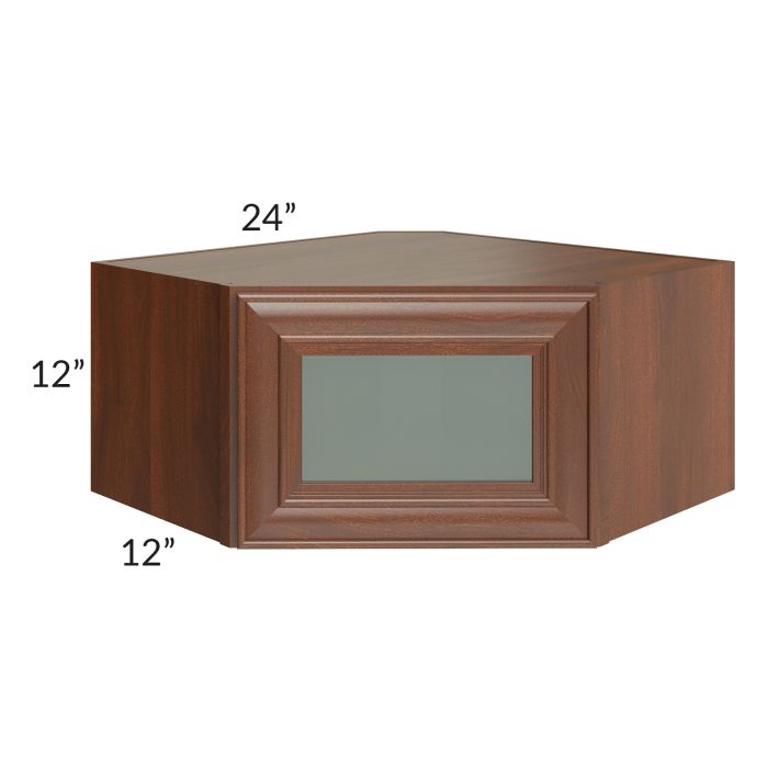 Cambridge Saddle Glaze 24x12 Decorative Wall Diagonal Corner Cabinet