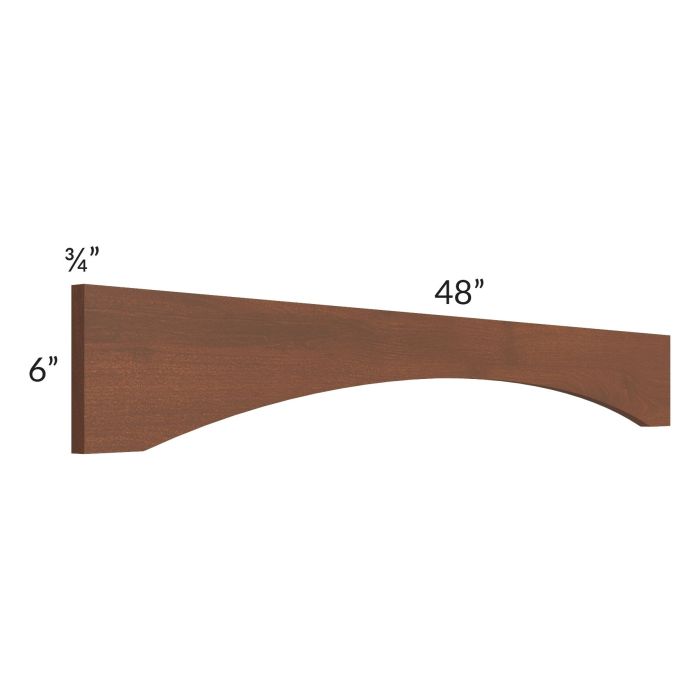 Cambridge Saddle Glaze 48" Shaker Arch Valance