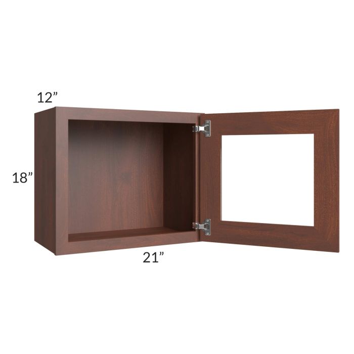 Cambridge Saddle Glaze 21x18 Decorative Wall Cabinet