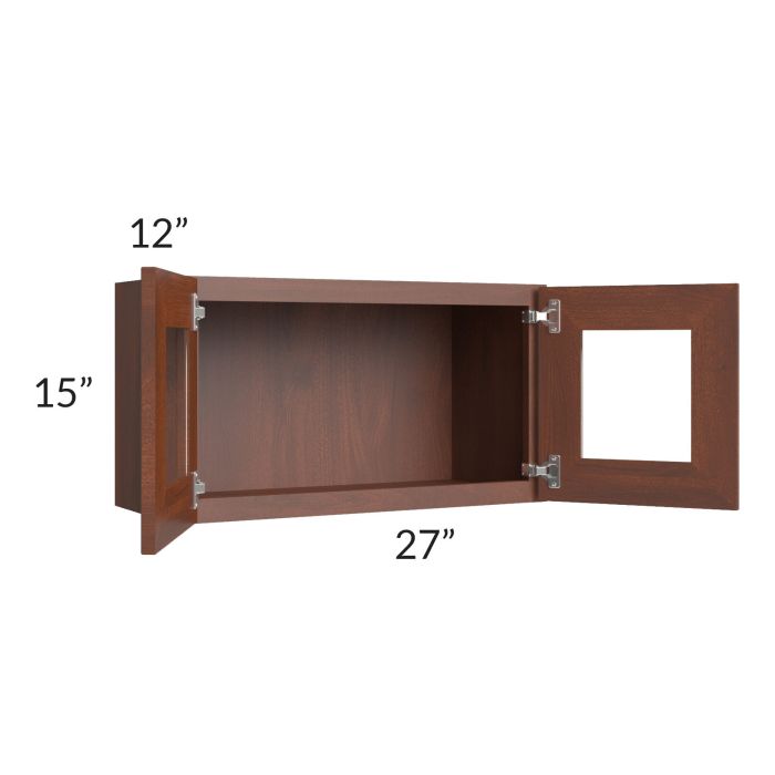Cambridge Saddle Glaze 27x15 Decorative Wall Cabinet