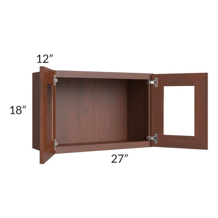 Cambridge Saddle Glaze 27x18 Decorative Wall Cabinet