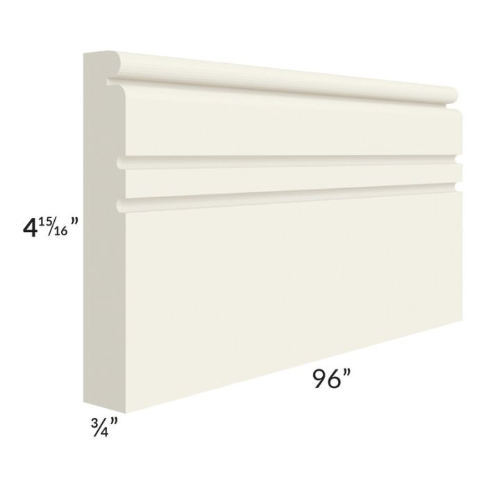 Cambridge Antique White Glaze 96" Base Molding 