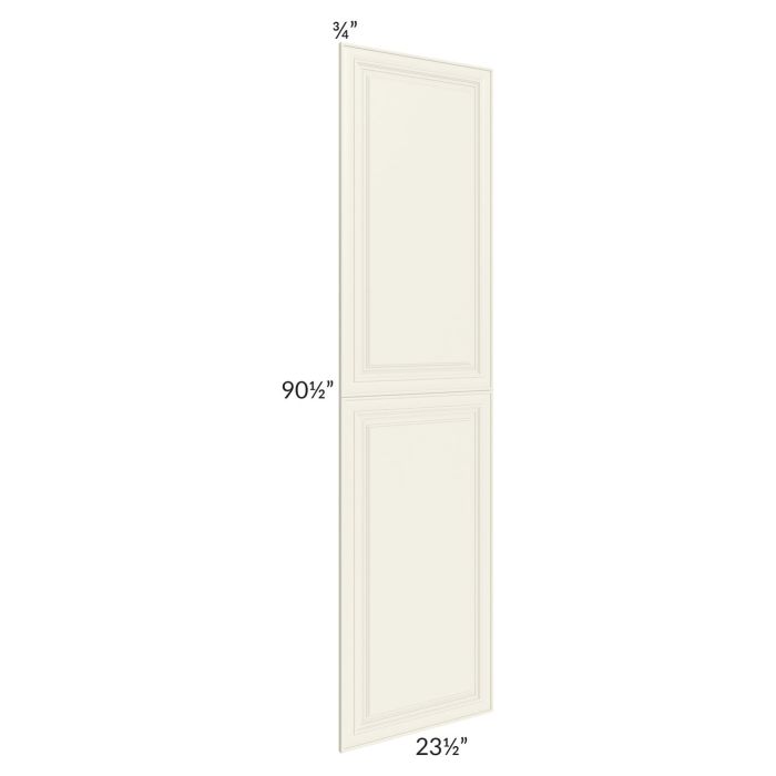 Cambridge Antique White Glaze 24x96 Tall Decorative Door Set