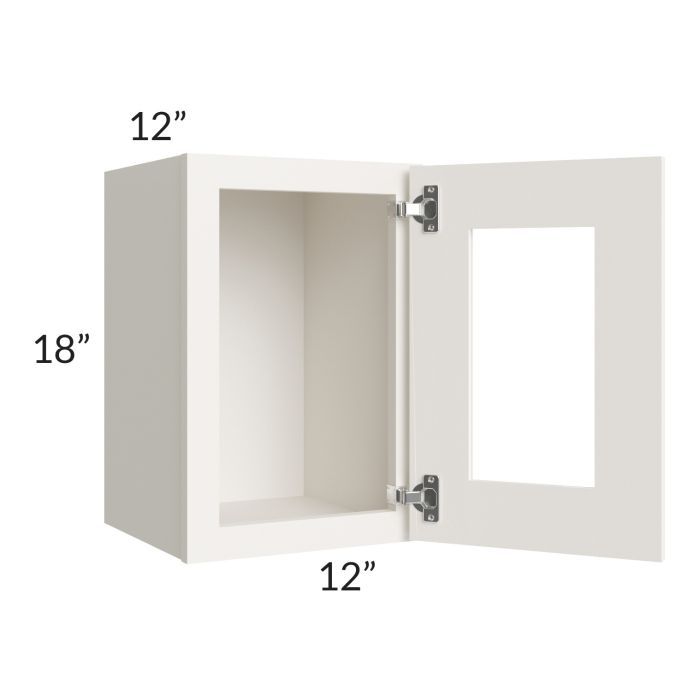 Cambridge Antique White Glaze 12x18 Decorative Wall Cabinet