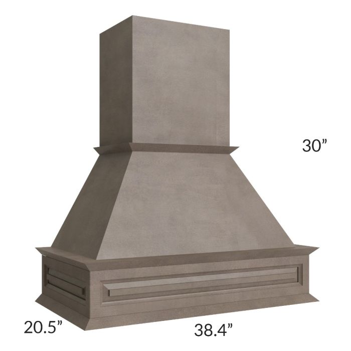 Providence Natural Grey Wood Range Hood 