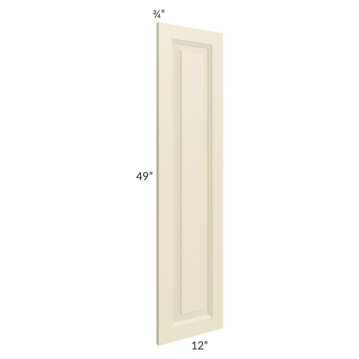 Casselton Ivory Bottom Decorative Door for a Tall Cabinet or Panel