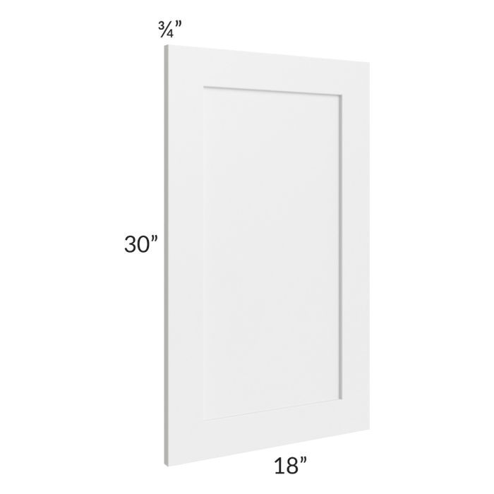 Southport White Shaker 18x30 Wall Decorative Panel