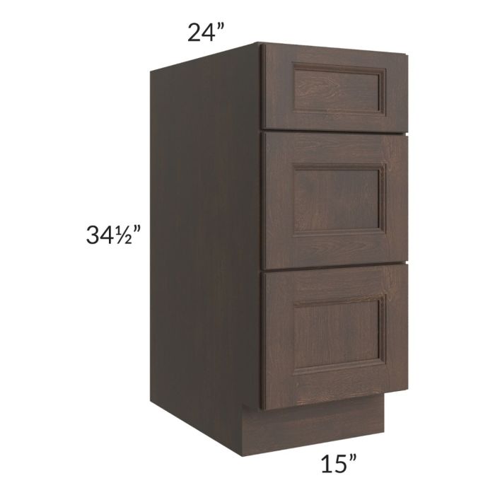 Tuscan Kona Brown 15" Drawer Base Cabinet