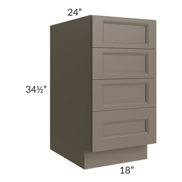 Tuscan Stone 18" 4-Drawer Base Cabinet