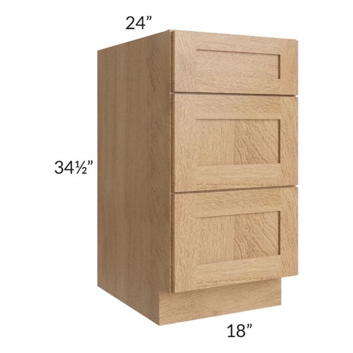 Midtown Timber Shaker 18" Drawer Base Cabinet