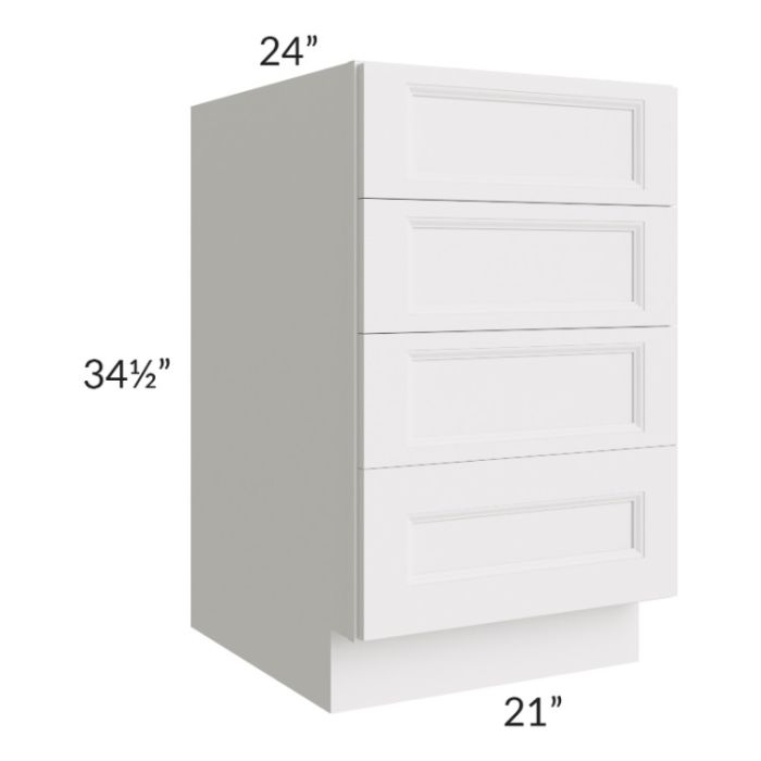 Tuscan Cloud 21" 4-Drawer Base Cabinet