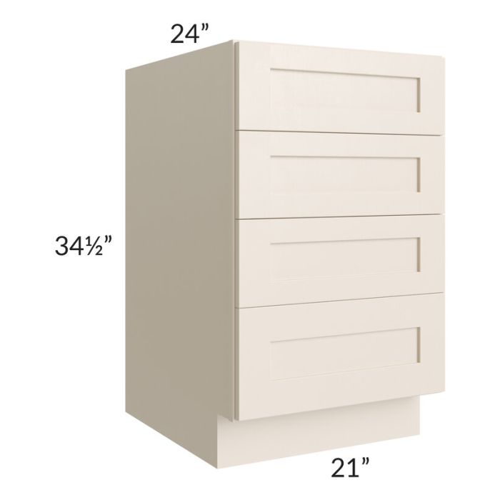 21" 4-Drawer Base Cabinet
