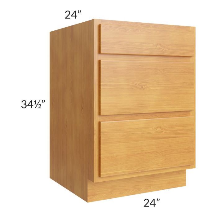 Royal Oak 24" 3-Drawer Base Cabinet