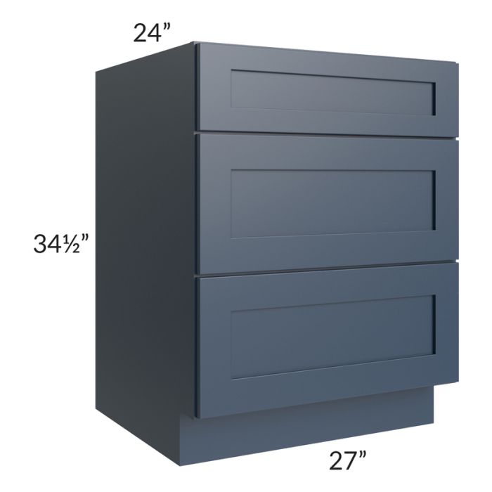 Midtown Blue Shaker 27" Drawer Base Cabinet