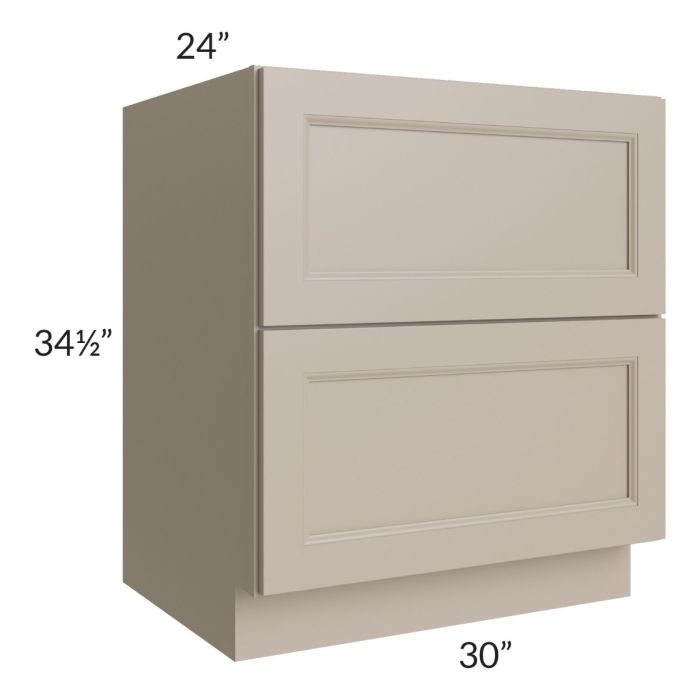 Tuscan Oyster 30" 2-Drawer Base Cabinet