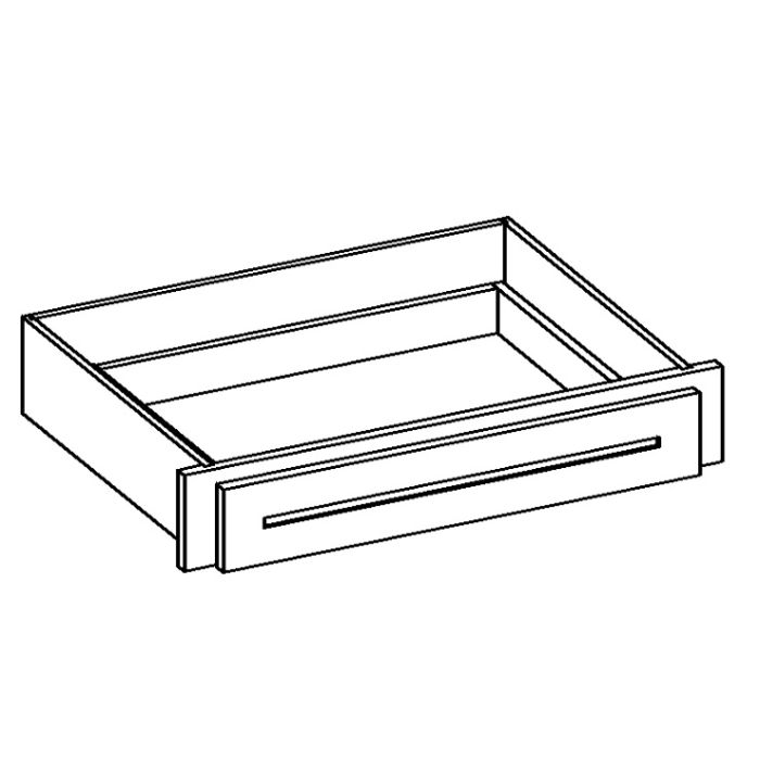 Graphite Grey Shaker 30" Desk Knee Drawer (trimmable)