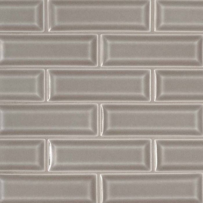 Dove Gray 2 x 6 Beveled Tile