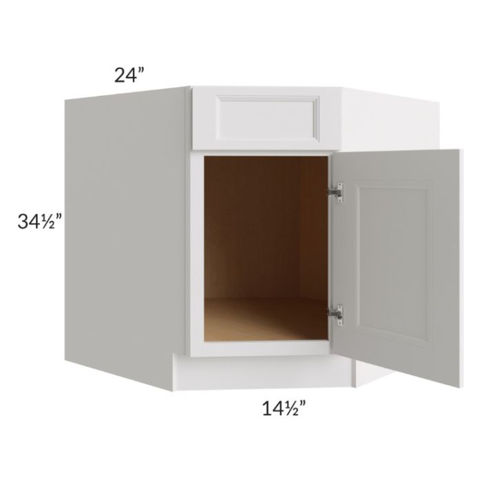 Tuscan Cloud 36" Diagonal Corner Sink Base