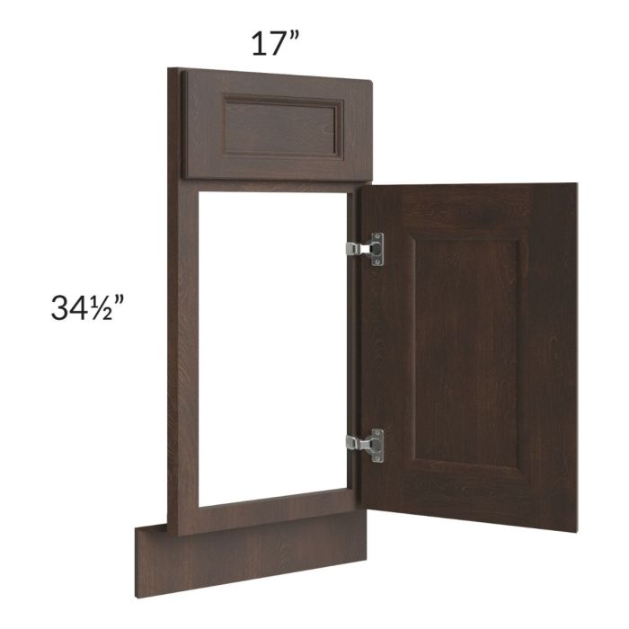 Tuscan Kona Brown 36" Diagonal Corner Sink Front