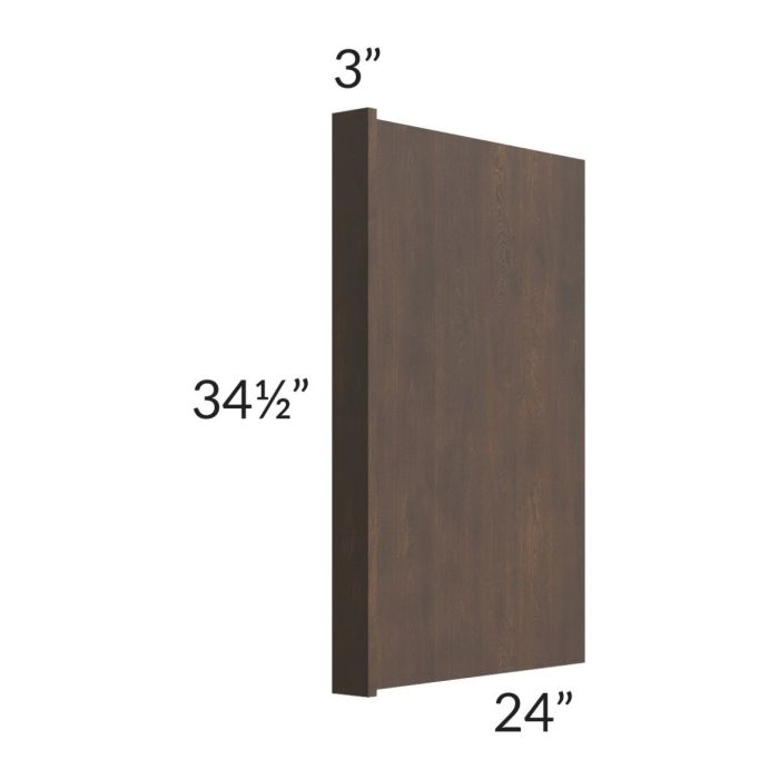 Tuscan Kona Brown 3" Appliance End Panel