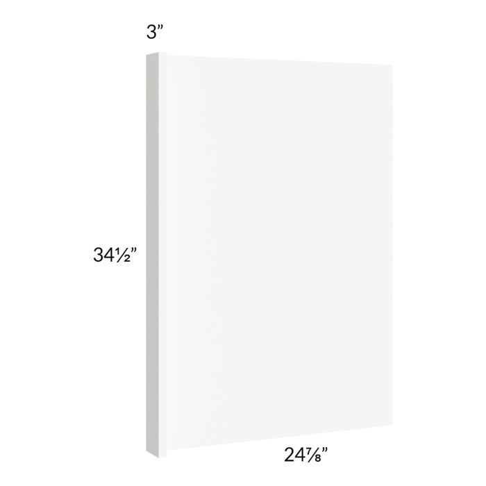 Milan White Matte 3" Appliance End Panel