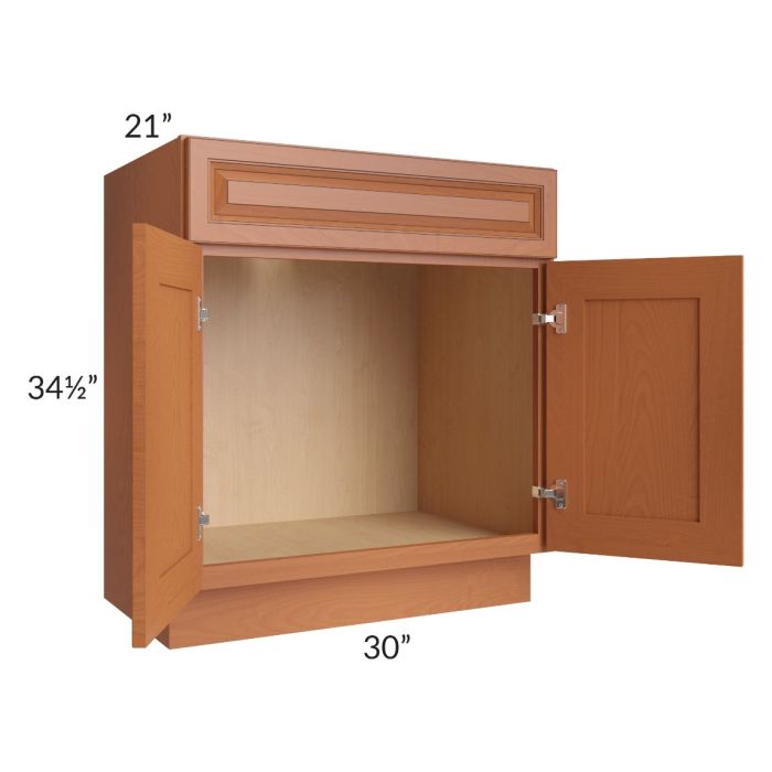 Lexington Cinnamon Glaze 30" Vanity Sink Base Cabinet