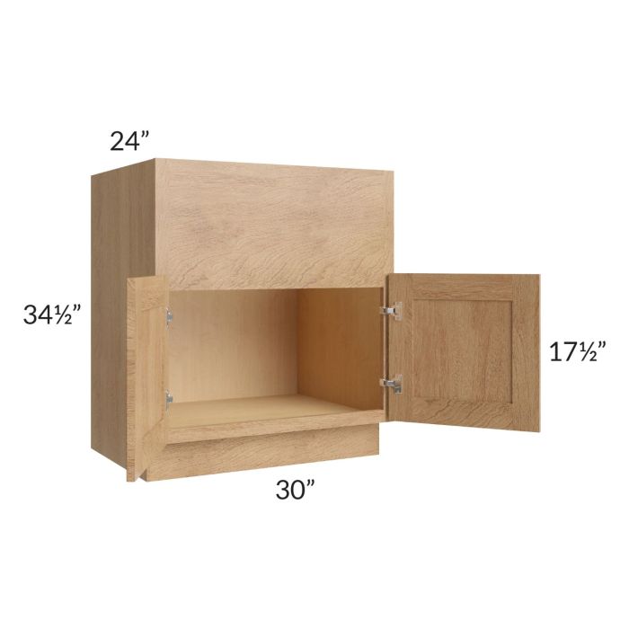 Midtown Timber Shaker 30" Farm Sink Base Cabinet