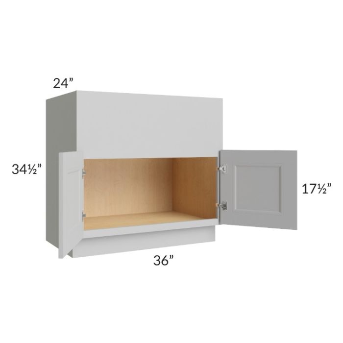 Tuscan Painted Grey 36" Farm Sink Base Cabinet