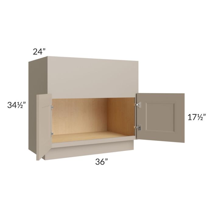 Tuscan Oyster 36" Farm Sink Base Cabinet