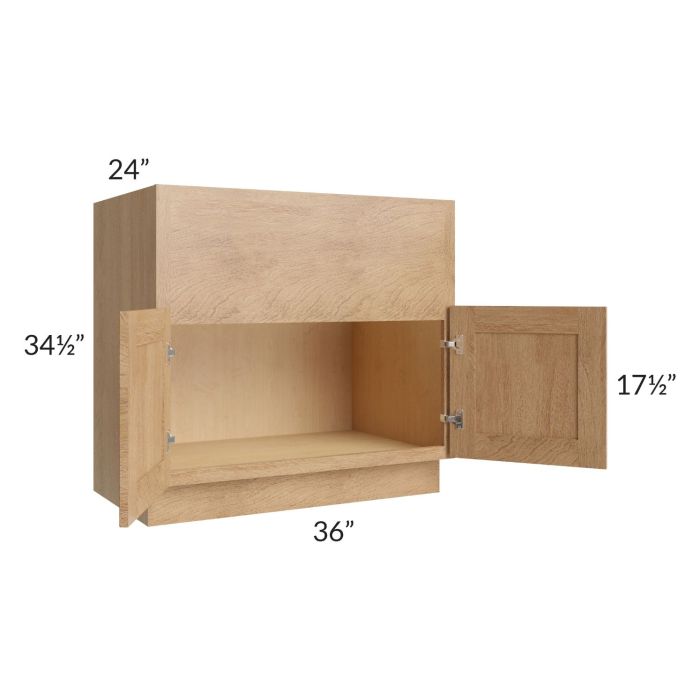 Midtown Timber Shaker 36" Farm Sink Base Cabinet