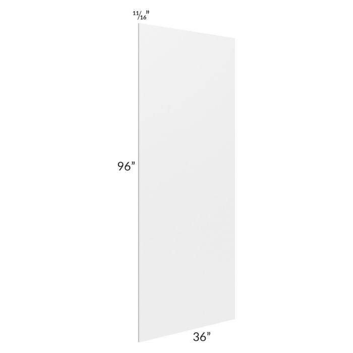 Southport White Shaker 36x96x3/4 Finished Panel