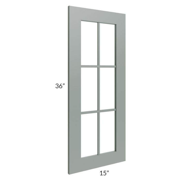 Woodland Green Shaker 24" 2-Drawer Base Cabinet