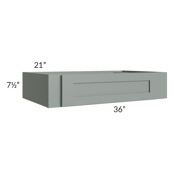 Woodland Green Shaker 24" 2-Drawer Base Cabinet