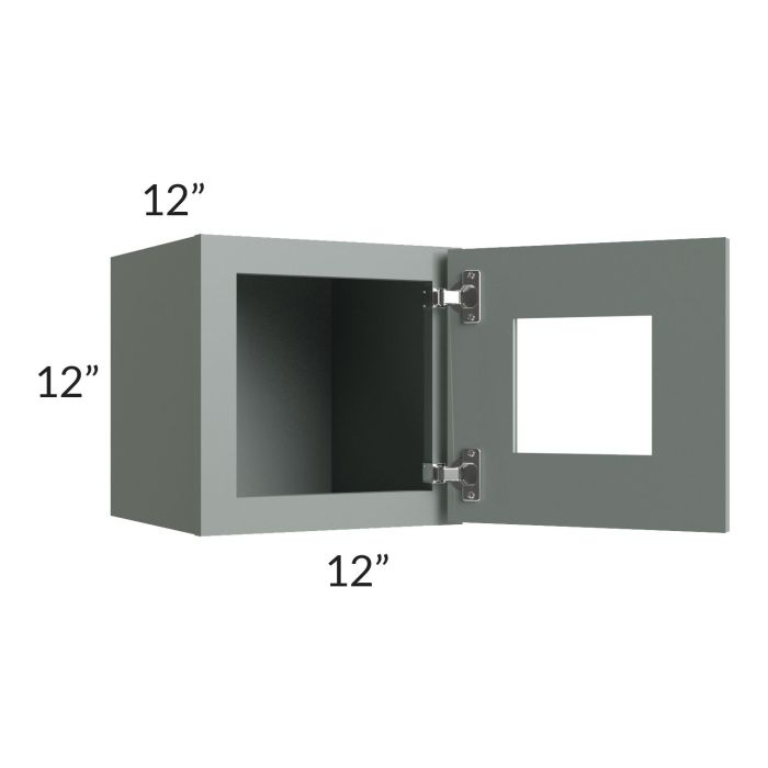 Woodland Green Shaker 24" 2-Drawer Base Cabinet