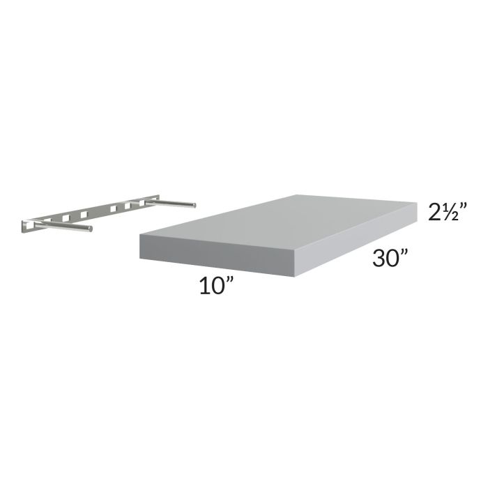 Asheville Grey Shaker 30" Floating Shelf