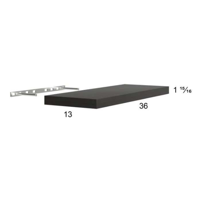 Euro Cafe 36" Floating Wall Shelf