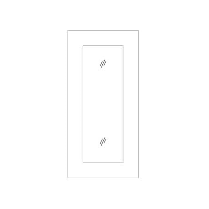 Vienna 24x42 Clear Glass Door (Cabinet Sold Separately)