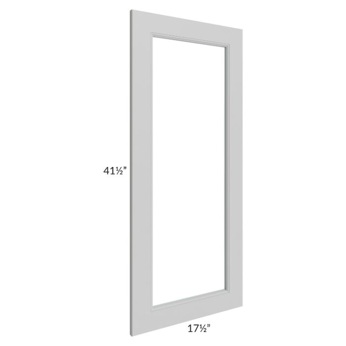 Tuscan Painted Grey 18x42 Clear Glass Door (Cabinet Sold Separately)