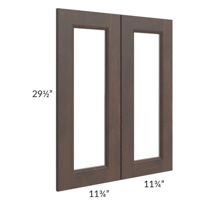 Tuscan Kona Brown 24x30 Clear Glass Door (Cabinet Sold Separately)