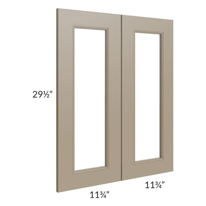 Tuscan Oyster 24x30 Clear Glass Door (Cabinet Sold Separately)