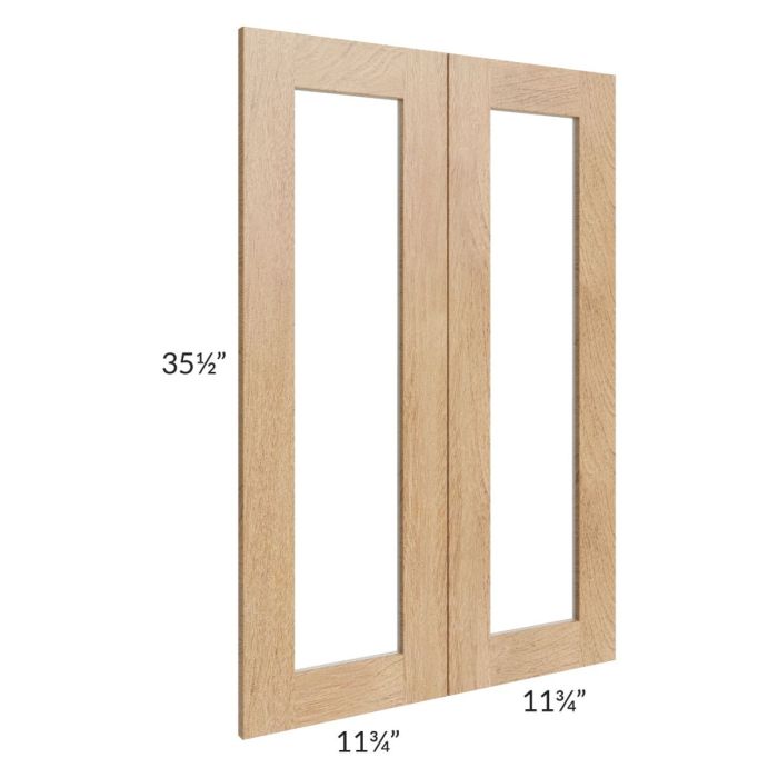 Midtown Timber Shaker 24x36 Clear Glass Door (Cabinet Sold Separately)