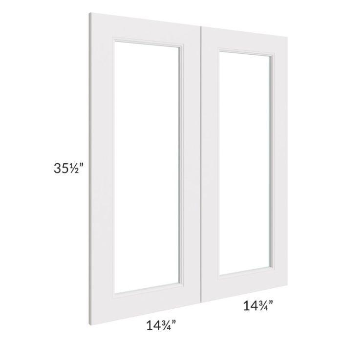 Tuscan Cloud 30x36 Clear Glass Door (Cabinet Sold Separately)