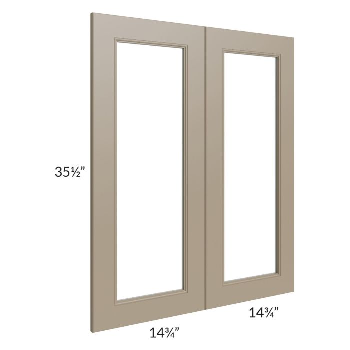 Tuscan Oyster 30x36 Clear Glass Door (Cabinet Sold Separately)